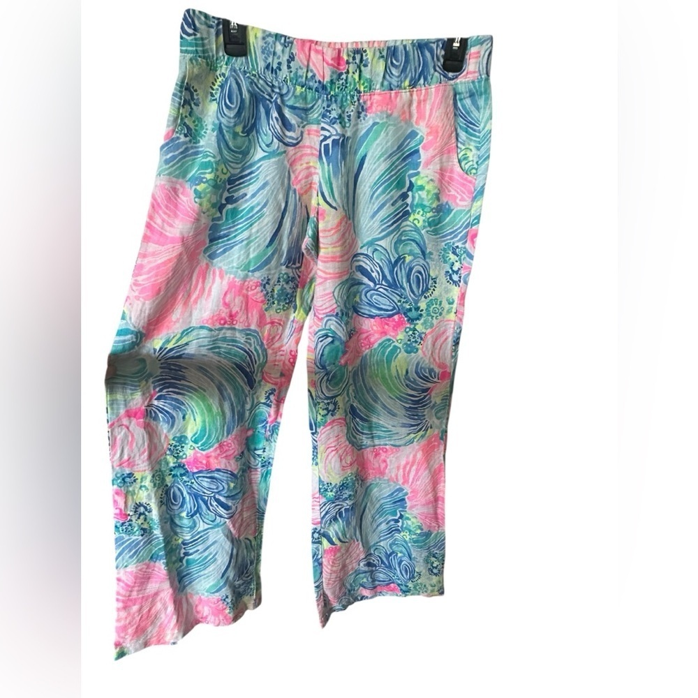 Lilly Pulitzer Colorful Abstract Print Pants size S - Picture 3 of 7